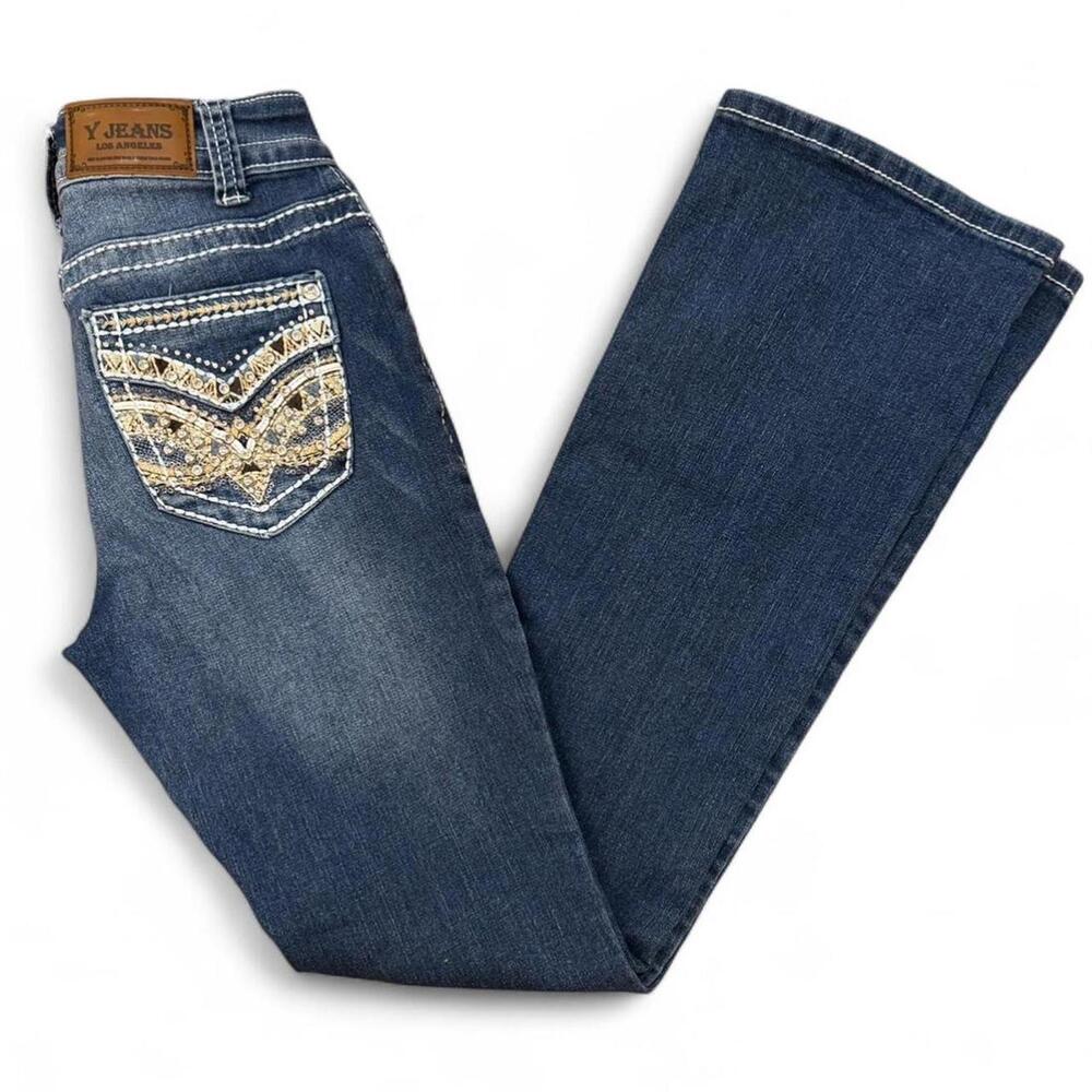 SOLD Y Jeans embellished flare jeans Sz. 0